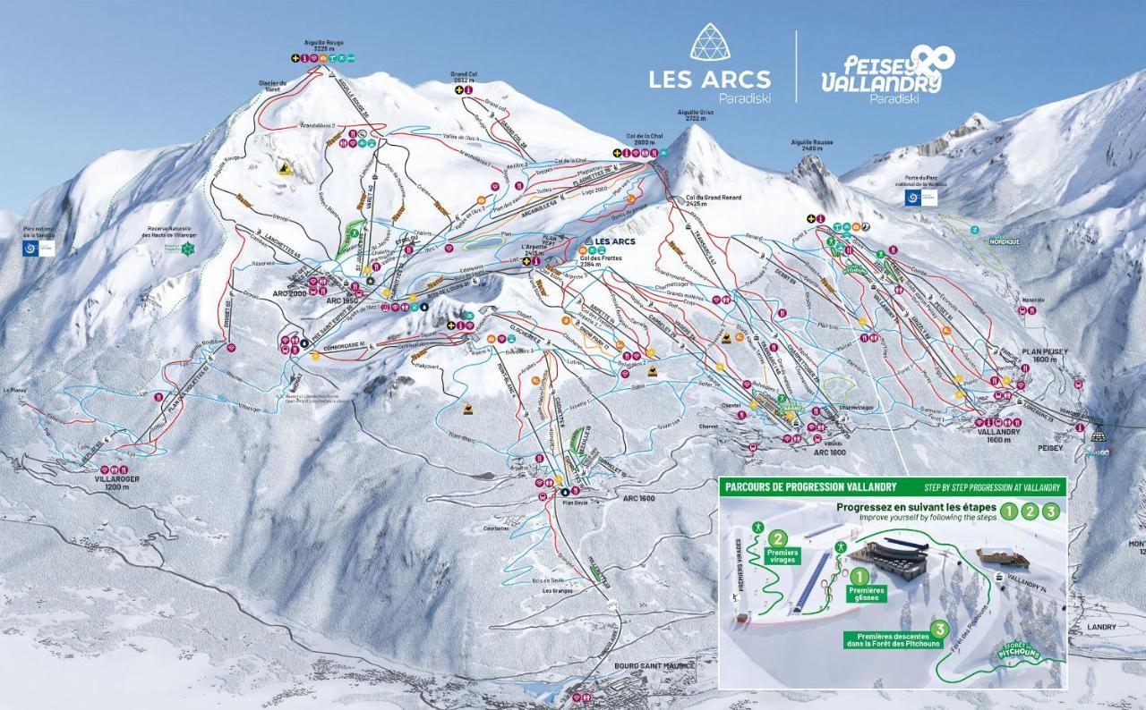 Arc 1950 - Charmant Appart 2-4 Pers Dans Residence Hoteliere, Skis Aux Pieds Les Arcs  Exterior foto